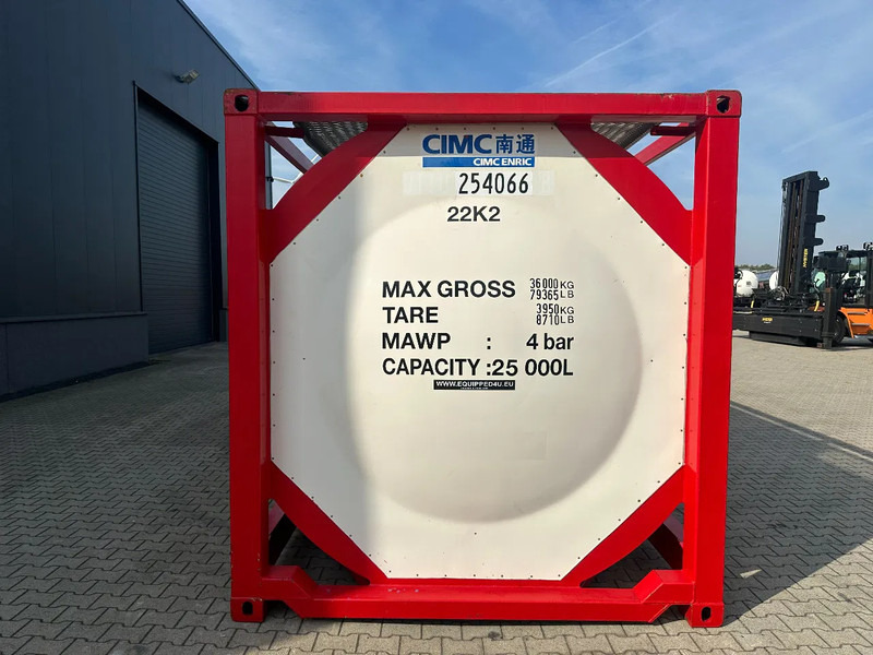 CIMC 20FT ISO, 25.060L / 1-COMP / 3 BAFFELS / T12 / 22K2 / 4 manholes / ADR valid until 12/2026 - Δεξαμενή αποθήκευσης: φωτογραφία 5 CIMC 20FT ISO, 25.060L / 1-COMP / 3 BAFFELS / T12 / 22K2 / 4 manholes / ADR valid until 12/2026 - Δεξαμενή αποθήκευσης: φωτογραφία 5