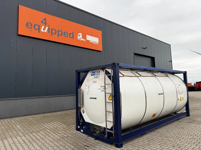 CIMC 20FT ISO, 25.090L / 1-COMP / 3 BAFFELS / T12 / 22T6 / 4 LIDS / ADR valid until 04/2027 - Δεξαμενή αποθήκευσης: φωτογραφία 1 CIMC 20FT ISO, 25.090L / 1-COMP / 3 BAFFELS / T12 / 22T6 / 4 LIDS / ADR valid until 04/2027 - Δεξαμενή αποθήκευσης: φωτογραφία 1