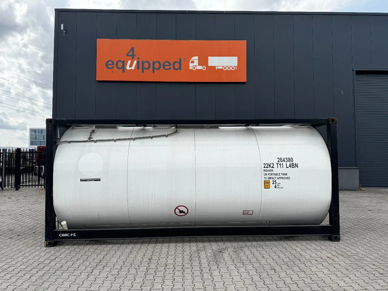 CIMC TOP:  2022, 20FT ISO,  25.030L, L4BN, UN Portable, T11, test: 09-2026 - Εμπορευματοκιβώτιο-δεξαμενή: φωτογραφία 2 CIMC TOP:  2022, 20FT ISO,  25.030L, L4BN, UN Portable, T11, test: 09-2026 - Εμπορευματοκιβώτιο-δεξαμενή: φωτογραφία 2
