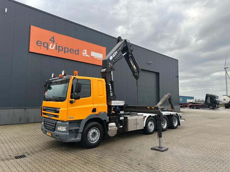 DAF CF 85.410 8x2 / HMF 3000 K6 crane (30T/m 6x extendable) + remote / HYVALIFT 26Tkg HOOK, / EURO-5 / NL-TRUCK - Φορτηγό φόρτωσης γάντζου, Φορτηγό με γερανό: φωτογραφία 2 DAF CF 85.410 8x2 / HMF 3000 K6 crane (30T/m 6x extendable) + remote / HYVALIFT 26Tkg HOOK, / EURO-5 / NL-TRUCK - Φορτηγό φόρτωσης γάντζου, Φορτηγό με γερανό: φωτογραφία 2