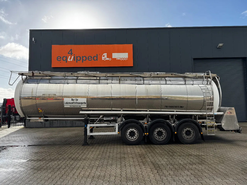 Feldbinder LEBENSMITTEL / LEVENSMIDDELEN FOOD / 33.500L / 3-COMP / PUMPE / INOX / NL-trailer / APK: 05-2026 - Επικαθήμενο βυτίο: φωτογραφία 3 Feldbinder LEBENSMITTEL / LEVENSMIDDELEN FOOD / 33.500L / 3-COMP / PUMPE / INOX / NL-trailer / APK: 05-2026 - Επικαθήμενο βυτίο: φωτογραφία 3