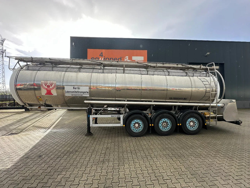 Feldbinder LEBENSMITTEL / LEVENSMIDDELEN FOOD / 33.500L / 3-COMP / PUMPE / INOX / NL-trailer / APK: 07-2026 - Επικαθήμενο βυτίο: φωτογραφία 2 Feldbinder LEBENSMITTEL / LEVENSMIDDELEN FOOD / 33.500L / 3-COMP / PUMPE / INOX / NL-trailer / APK: 07-2026 - Επικαθήμενο βυτίο: φωτογραφία 2