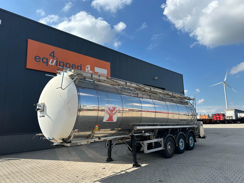 Feldbinder LEBENSMITTEL / LEVENSMIDDELEN FOOD / 33.500L / 3-COMP / PUMPE / NL-trailer / APK: 09-2026 - Επικαθήμενο βυτίο: φωτογραφία 1 Feldbinder LEBENSMITTEL / LEVENSMIDDELEN FOOD / 33.500L / 3-COMP / PUMPE / NL-trailer / APK: 09-2026 - Επικαθήμενο βυτίο: φωτογραφία 1