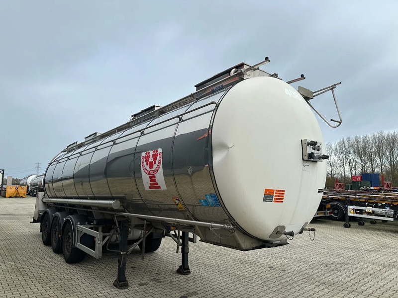 Επικαθήμενο βυτίο για τη μεταφορά τροφίμων Feldbinder LEVENSMIDDELEN / FOOD / LEBENSMITTEL / 33.500L / 3-COMP / POMP / NL-trailer / APK: 12-2026, 10x beschikbaar: φωτογραφία 7