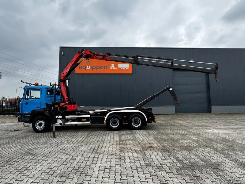 MAN FE 410A, 6x4, EURO 2, Palfinger PK17000 Crane + VDL HOOK, full spring, manual gearbox, MOT 9/2025 - Φορτηγό φόρτωσης γάντζου, Φορτηγό με γερανό: φωτογραφία 3 MAN FE 410A, 6x4, EURO 2, Palfinger PK17000 Crane + VDL HOOK, full spring, manual gearbox, MOT 9/2025 - Φορτηγό φόρτωσης γάντζου, Φορτηγό με γερανό: φωτογραφία 3