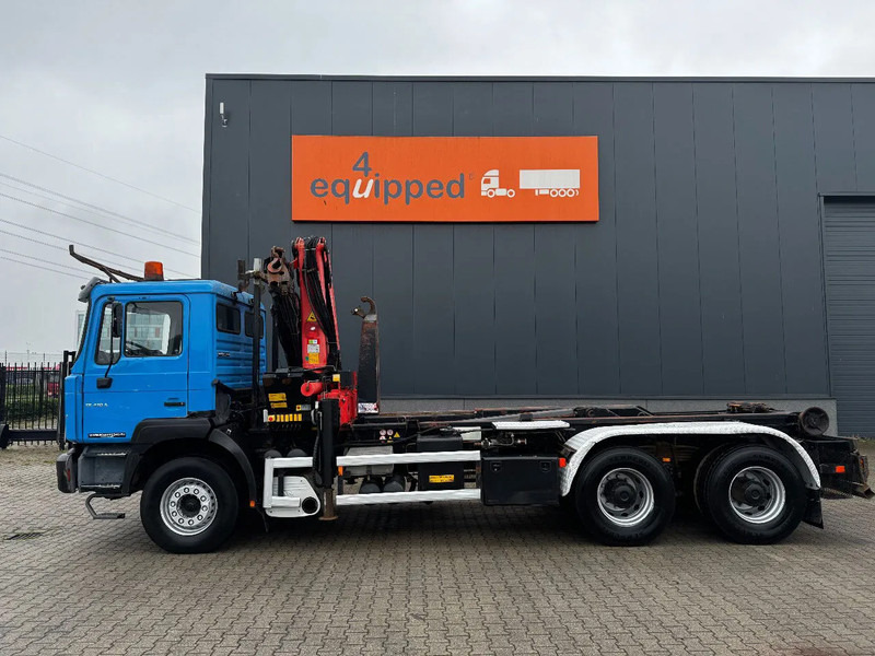 MAN FE 410A, 6x4, EURO 2, Palfinger PK17000 Crane + VDL HOOK, full spring, manual gearbox, MOT 9/2025 - Φορτηγό φόρτωσης γάντζου, Φορτηγό με γερανό: φωτογραφία 4 MAN FE 410A, 6x4, EURO 2, Palfinger PK17000 Crane + VDL HOOK, full spring, manual gearbox, MOT 9/2025 - Φορτηγό φόρτωσης γάντζου, Φορτηγό με γερανό: φωτογραφία 4