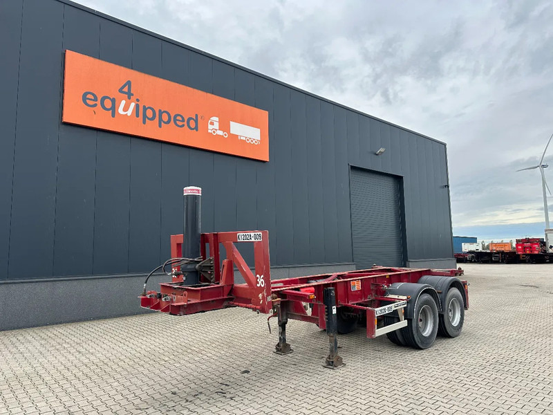 Van Hool 2 AXLE 20FT TIPPING-CHASSIS, TWIN-TIRES, BPW + DRUM, ALCOA - Επικαθήμενο μεταφοράς εμπορευματοκιβωτίων/ Κινητό αμάξωμα: φωτογραφία 1 Van Hool 2 AXLE 20FT TIPPING-CHASSIS, TWIN-TIRES, BPW + DRUM, ALCOA - Επικαθήμενο μεταφοράς εμπορευματοκιβωτίων/ Κινητό αμάξωμα: φωτογραφία 1