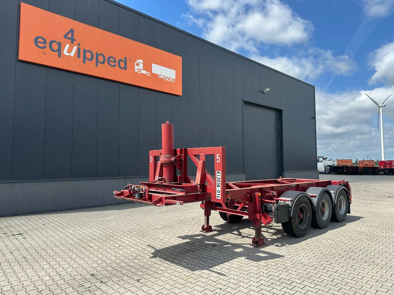 Van Hool 3 AXLE 20FT KIEP-CHASSIS, BPW + TROMMELREMMEN - Επικαθήμενο μεταφοράς εμπορευματοκιβωτίων/ Κινητό αμάξωμα: φωτογραφία 1 Van Hool 3 AXLE 20FT KIEP-CHASSIS, BPW + TROMMELREMMEN - Επικαθήμενο μεταφοράς εμπορευματοκιβωτίων/ Κινητό αμάξωμα: φωτογραφία 1