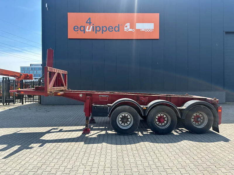 Van Hool 3 AXLE 20FT TIPPING-CHASSIS, BPW + disc, liftaxle, steering axle, BROKEN HYVA-CYLINDER - Επικαθήμενο μεταφοράς εμπορευματοκιβωτίων/ Κινητό αμάξωμα: φωτογραφία 2 Van Hool 3 AXLE 20FT TIPPING-CHASSIS, BPW + disc, liftaxle, steering axle, BROKEN HYVA-CYLINDER - Επικαθήμενο μεταφοράς εμπορευματοκιβωτίων/ Κινητό αμάξωμα: φωτογραφία 2