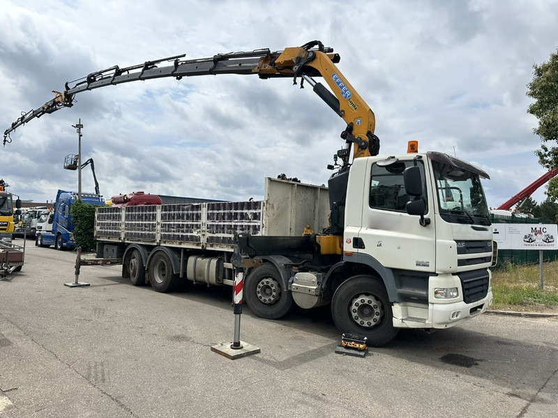 DAF CF 85.360 8x2 + KRAN (25m!) EFFER 305 6S + JIB 4S + ROTATOR - PLATORM 7m60 - LIFT + STEERING AXLE - EURO 5 - BE - Φορτηγό με ανοιχτή καρότσα, Φορτηγό με γερανό: φωτογραφία 2 DAF CF 85.360 8x2 + KRAN (25m!) EFFER 305 6S + JIB 4S + ROTATOR - PLATORM 7m60 - LIFT + STEERING AXLE - EURO 5 - BE - Φορτηγό με ανοιχτή καρότσα, Φορτηγό με γερανό: φωτογραφία 2