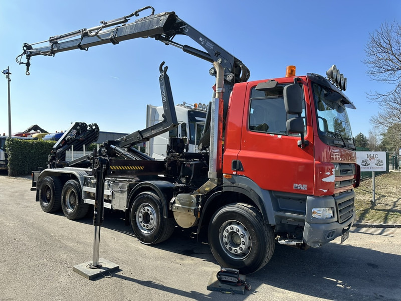 DAF CF 85.410 8x4 HOOKLIFT + CRANE HIAB 244 EP-3 HIDUO - Radio - Rotator - RETARDER - EURO 4 - BIG AXLES HUB REDUCTION - Φορτηγό φόρτωσης γάντζου, Φορτηγό με γερανό: φωτογραφία 1 DAF CF 85.410 8x4 HOOKLIFT + CRANE HIAB 244 EP-3 HIDUO - Radio - Rotator - RETARDER - EURO 4 - BIG AXLES HUB REDUCTION - Φορτηγό φόρτωσης γάντζου, Φορτηγό με γερανό: φωτογραφία 1