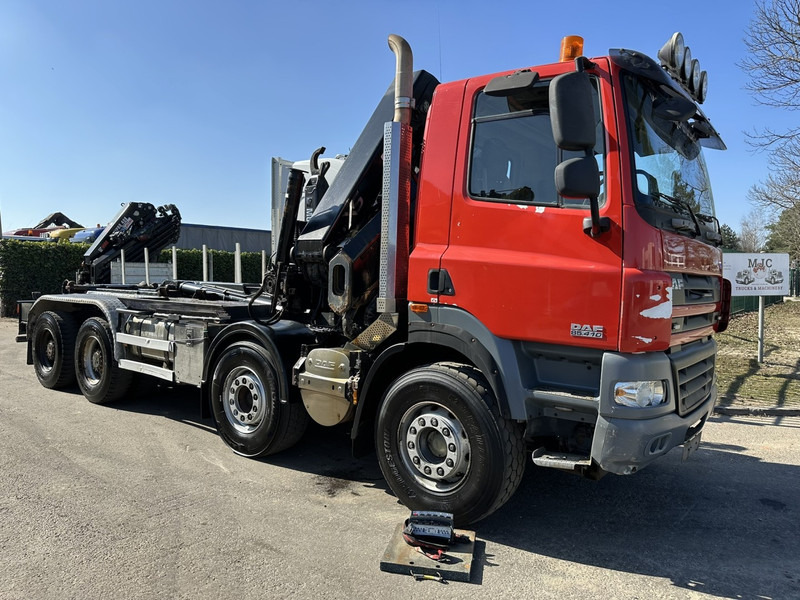 DAF CF 85.410 8x4 HOOKLIFT + CRANE HIAB 244 EP-3 HIDUO - Radio - Rotator - RETARDER - EURO 4 - BIG AXLES HUB REDUCTION - Φορτηγό φόρτωσης γάντζου, Φορτηγό με γερανό: φωτογραφία 2 DAF CF 85.410 8x4 HOOKLIFT + CRANE HIAB 244 EP-3 HIDUO - Radio - Rotator - RETARDER - EURO 4 - BIG AXLES HUB REDUCTION - Φορτηγό φόρτωσης γάντζου, Φορτηγό με γερανό: φωτογραφία 2