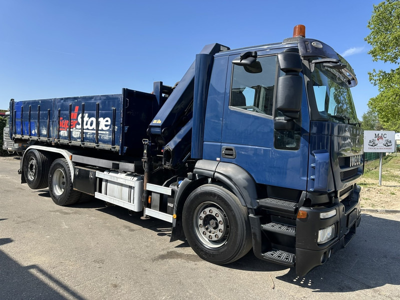 Iveco STRALIS 420 6x2 + CRANE HMF 1720 K3 + ROTATOR - LIFT + STEERING AXLE - EURO 5 - *FULL AIR* - CONTAINER INCL. - BE TRUCK - Φορτηγό φόρτωσης γάντζου, Φορτηγό με γερανό: φωτογραφία 2 Iveco STRALIS 420 6x2 + CRANE HMF 1720 K3 + ROTATOR - LIFT + STEERING AXLE - EURO 5 - *FULL AIR* - CONTAINER INCL. - BE TRUCK - Φορτηγό φόρτωσης γάντζου, Φορτηγό με γερανό: φωτογραφία 2