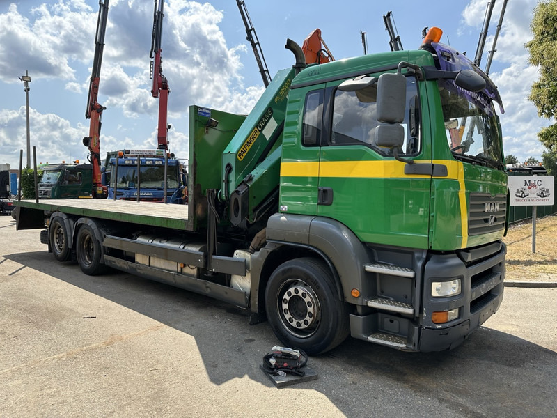 MAN TGA 26.360 6X2 BL + CRANE PALFINGER PK 18500 (4x) - LIFT + STEERING AXLE - PLATFORM 7m75 - MANUAL GEARBOX - Φορτηγό με γερανό: φωτογραφία 2 MAN TGA 26.360 6X2 BL + CRANE PALFINGER PK 18500 (4x) - LIFT + STEERING AXLE - PLATFORM 7m75 - MANUAL GEARBOX - Φορτηγό με γερανό: φωτογραφία 2