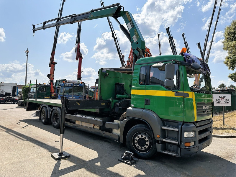 MAN TGA 26.360 6X2 BL + CRANE PALFINGER PK 18500 (4x) - LIFT + STEERING AXLE - PLATFORM 7m75 - MANUAL GEARBOX - Φορτηγό με γερανό: φωτογραφία 1 MAN TGA 26.360 6X2 BL + CRANE PALFINGER PK 18500 (4x) - LIFT + STEERING AXLE - PLATFORM 7m75 - MANUAL GEARBOX - Φορτηγό με γερανό: φωτογραφία 1