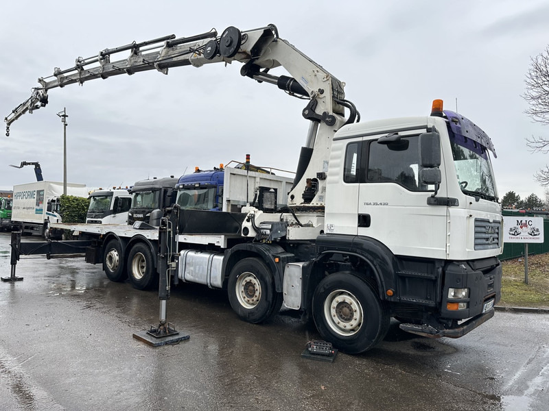 MAN TGA 35.430 8x2 + CRANE HIAB 700 E-6 + JIB 165X-3 - RETARDER - PLATFORM 6m70~8m50 EXTENDABLE - MANUAL GEARBOX ZF - LIFT + STEERING AXLE - Φορτηγό με γερανό: φωτογραφία 1 MAN TGA 35.430 8x2 + CRANE HIAB 700 E-6 + JIB 165X-3 - RETARDER - PLATFORM 6m70~8m50 EXTENDABLE - MANUAL GEARBOX ZF - LIFT + STEERING AXLE - Φορτηγό με γερανό: φωτογραφία 1