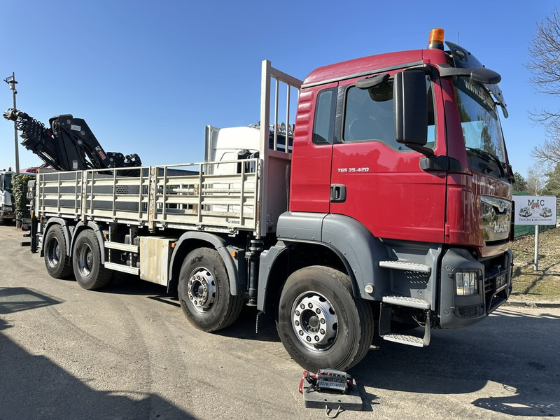 MAN TGS 35.420 8x4 + CRANE HIAB X-HIPRO 302 EP-5 - 192.000km - ROTATOR - 5/6 F - PLATFORM 6m55 - AIR SUSPENSION - TUV 06/2025 - TOP CONDITION - Φορτηγό με ανοιχτή καρότσα, Φορτηγό με γερανό: φωτογραφία 1 MAN TGS 35.420 8x4 + CRANE HIAB X-HIPRO 302 EP-5 - 192.000km - ROTATOR - 5/6 F - PLATFORM 6m55 - AIR SUSPENSION - TUV 06/2025 - TOP CONDITION - Φορτηγό με ανοιχτή καρότσα, Φορτηγό με γερανό: φωτογραφία 1