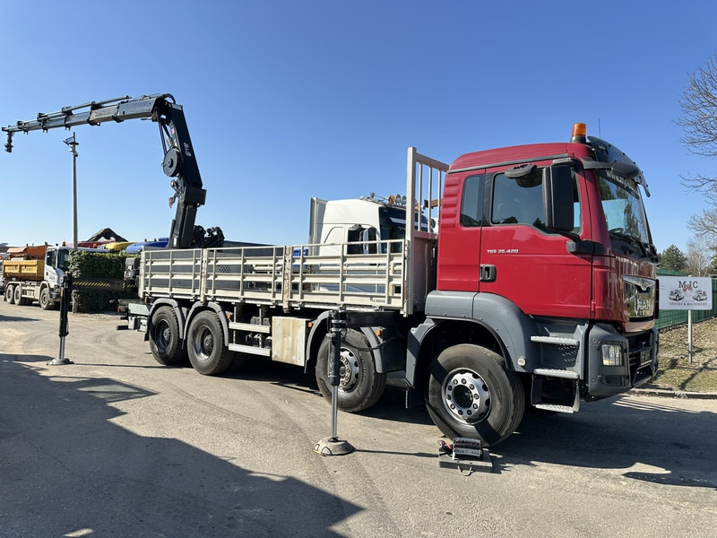 MAN TGS 35.420 8x4 + CRANE HIAB X-HIPRO 302 EP-5 - 192.000km - ROTATOR - 5/6 F - PLATFORM 6m55 - AIR SUSPENSION - TUV 06/2025 - TOP CONDITION - Φορτηγό με ανοιχτή καρότσα, Φορτηγό με γερανό: φωτογραφία 2 MAN TGS 35.420 8x4 + CRANE HIAB X-HIPRO 302 EP-5 - 192.000km - ROTATOR - 5/6 F - PLATFORM 6m55 - AIR SUSPENSION - TUV 06/2025 - TOP CONDITION - Φορτηγό με ανοιχτή καρότσα, Φορτηγό με γερανό: φωτογραφία 2