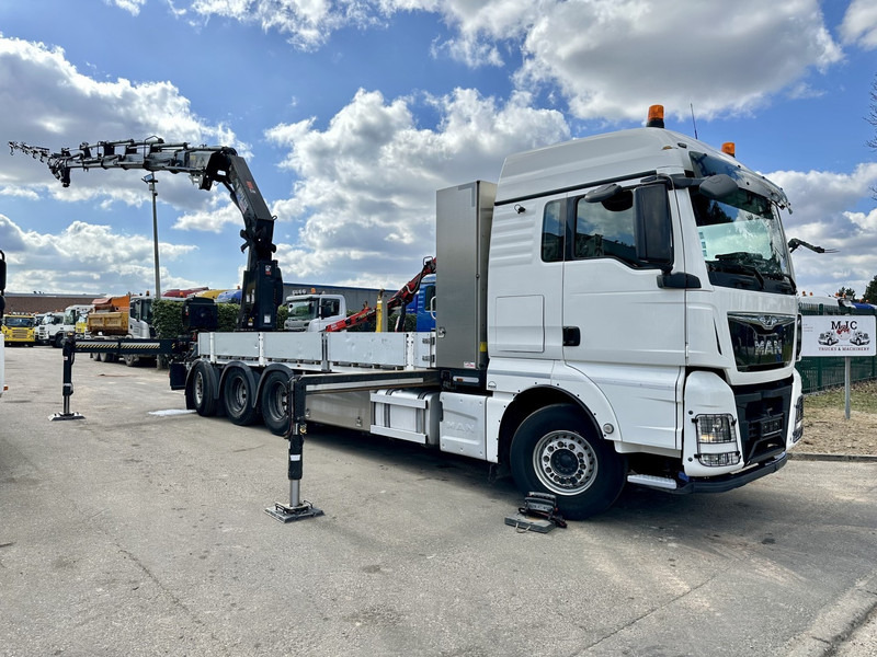 MAN TGX 35.420 8x4-4 TRIDEM + CRANE (26m!) HIAB X-HIPRO 408 E-5 + JIB 100X-5 - PLATFORM 6m40 - *306.245km* - BE TRUCK - Φορτηγό με γερανό: φωτογραφία 1 MAN TGX 35.420 8x4-4 TRIDEM + CRANE (26m!) HIAB X-HIPRO 408 E-5 + JIB 100X-5 - PLATFORM 6m40 - *306.245km* - BE TRUCK - Φορτηγό με γερανό: φωτογραφία 1