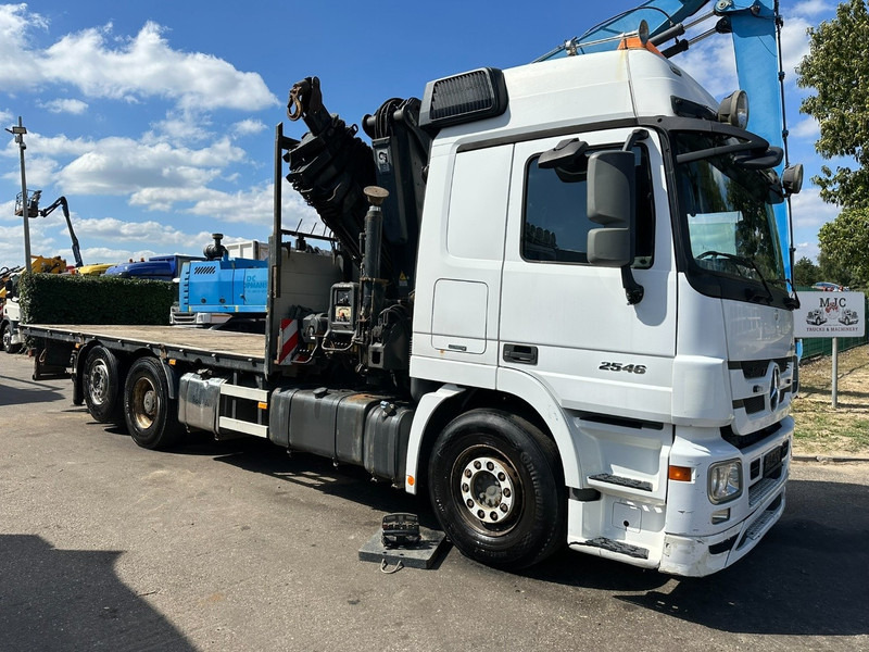 Mercedes-Benz ACTROS 2546 6x2 PRITSCHE + KRAN HIAB 422 EP-6 HIPRO - *415.000km* - PLATFORM 6m50 - LIFT AXLE - MP 3 - EURO 5 - BELGIAN PAPERS - Φορτηγό με ανοιχτή καρότσα, Φορτηγό με γερανό: φωτογραφία 1 Mercedes-Benz ACTROS 2546 6x2 PRITSCHE + KRAN HIAB 422 EP-6 HIPRO - *415.000km* - PLATFORM 6m50 - LIFT AXLE - MP 3 - EURO 5 - BELGIAN PAPERS - Φορτηγό με ανοιχτή καρότσα, Φορτηγό με γερανό: φωτογραφία 1