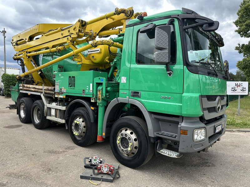 Mercedes-Benz ACTROS 3241 8x4 PUMI PM M 21-3 (21m) Putzmeister - *238.000km* / 1586H - EPS - BLADVERING / NAAFREDUCTIE - Μπετονιέρα φορτηγό: φωτογραφία 1 Mercedes-Benz ACTROS 3241 8x4 PUMI PM M 21-3 (21m) Putzmeister - *238.000km* / 1586H - EPS - BLADVERING / NAAFREDUCTIE - Μπετονιέρα φορτηγό: φωτογραφία 1