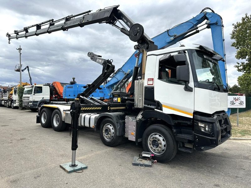 Renault C460 8x4 HOOKLIFT + (19m!) CRANE HIAB 288 E-6 HIDUO - RADIO - 5/6 F - STEEL SPRING / HUB REDUCTION - BE TRUCK - Φορτηγό φόρτωσης γάντζου: φωτογραφία 1 Renault C460 8x4 HOOKLIFT + (19m!) CRANE HIAB 288 E-6 HIDUO - RADIO - 5/6 F - STEEL SPRING / HUB REDUCTION - BE TRUCK - Φορτηγό φόρτωσης γάντζου: φωτογραφία 1