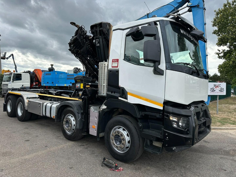 Renault C460 8x4 HOOKLIFT + (19m!) CRANE HIAB 288 E-6 HIDUO - RADIO - 5/6 F - STEEL SPRING / HUB REDUCTION - BE TRUCK - Φορτηγό φόρτωσης γάντζου, Φορτηγό με γερανό: φωτογραφία 2 Renault C460 8x4 HOOKLIFT + (19m!) CRANE HIAB 288 E-6 HIDUO - RADIO - 5/6 F - STEEL SPRING / HUB REDUCTION - BE TRUCK - Φορτηγό φόρτωσης γάντζου, Φορτηγό με γερανό: φωτογραφία 2