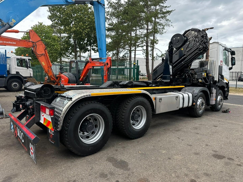 Renault C460 8x4 HOOKLIFT + (19m!) CRANE HIAB 288 E-6 HIDUO - RADIO - 5/6 F - STEEL SPRING / HUB REDUCTION - BE TRUCK - Φορτηγό φόρτωσης γάντζου: φωτογραφία 5 Renault C460 8x4 HOOKLIFT + (19m!) CRANE HIAB 288 E-6 HIDUO - RADIO - 5/6 F - STEEL SPRING / HUB REDUCTION - BE TRUCK - Φορτηγό φόρτωσης γάντζου: φωτογραφία 5