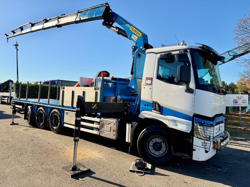 Renault C480 8x4 TRIDEM + CRANE (20m!) PALFINGER PK33002-EH E (6x) - PLATFORM 8m25 - LIFT/STEERING - GOOD TIRES - BE TRUCK - Φορτηγό με γερανό: φωτογραφία 1 Renault C480 8x4 TRIDEM + CRANE (20m!) PALFINGER PK33002-EH E (6x) - PLATFORM 8m25 - LIFT/STEERING - GOOD TIRES - BE TRUCK - Φορτηγό με γερανό: φωτογραφία 1