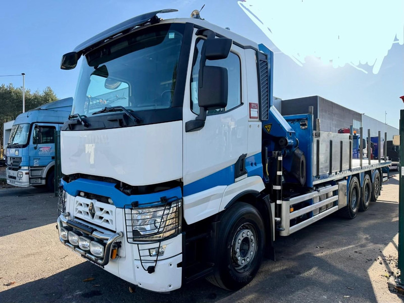 Renault C480 8x4 TRIDEM + CRANE (20m!) PALFINGER PK33002-EH E (6x) - PLATFORM 8m25 - LIFT/STEERING - GOOD TIRES - BE TRUCK - Φορτηγό με γερανό: φωτογραφία 3 Renault C480 8x4 TRIDEM + CRANE (20m!) PALFINGER PK33002-EH E (6x) - PLATFORM 8m25 - LIFT/STEERING - GOOD TIRES - BE TRUCK - Φορτηγό με γερανό: φωτογραφία 3