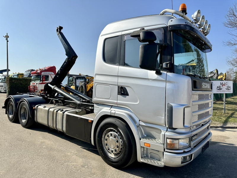 Scania 144G-530 V8 6x4 HOOKLIFT 20T MEILLER -VOL LUCHT - OPTI-CRUISE - CR19 SLAAPCABINE - Φορτηγό φόρτωσης γάντζου: φωτογραφία 1 Scania 144G-530 V8 6x4 HOOKLIFT 20T MEILLER -VOL LUCHT - OPTI-CRUISE - CR19 SLAAPCABINE - Φορτηγό φόρτωσης γάντζου: φωτογραφία 1