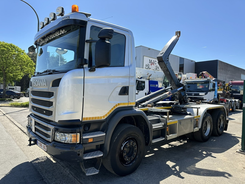 Scania G450 6x4 HAAKSYSTEEM AJK 20T - 5760mm - 3m90 WB - BLADVERING / NAAFREDUCTIE - EURO 6 - BE TRUCK - Φορτηγό φόρτωσης γάντζου: φωτογραφία 3 Scania G450 6x4 HAAKSYSTEEM AJK 20T - 5760mm - 3m90 WB - BLADVERING / NAAFREDUCTIE - EURO 6 - BE TRUCK - Φορτηγό φόρτωσης γάντζου: φωτογραφία 3