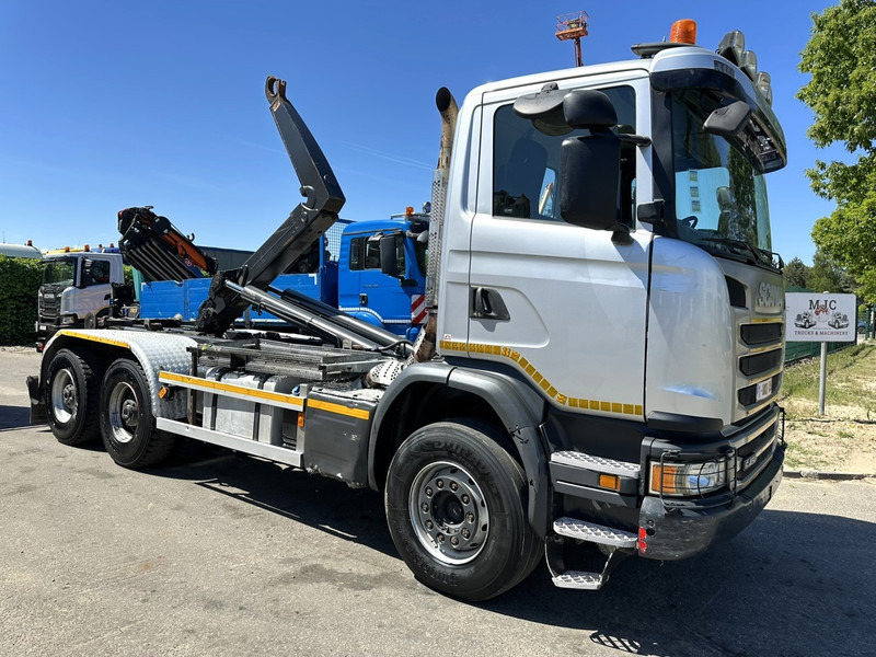 Scania G450 6x4 HOOKLIFT AJK 20T - 5760mm - 3m90 WB - HUB REDUCTION / STEEL SUSP. - EURO 6 - BE TRUCK - Φορτηγό φόρτωσης γάντζου: φωτογραφία 1 Scania G450 6x4 HOOKLIFT AJK 20T - 5760mm - 3m90 WB - HUB REDUCTION / STEEL SUSP. - EURO 6 - BE TRUCK - Φορτηγό φόρτωσης γάντζου: φωτογραφία 1