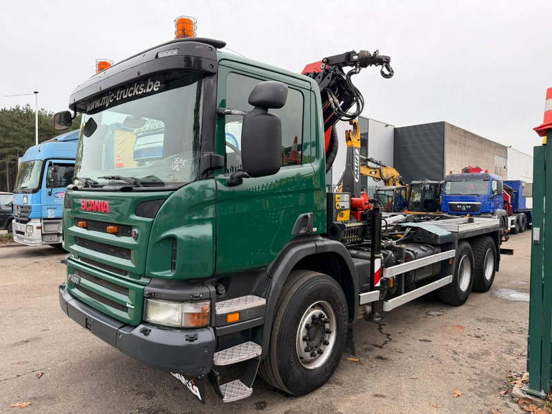 Scania P400 6x4 HOOKLIFT + CRANE PALFINGER PK9001 EH - RETARDER - 5/6F + ROTATOR + RADIO - WB 3m90 - EURO 5 - HUB REDUCTION / SPRING - BE TRUCK - Φορτηγό φόρτωσης γάντζου, Φορτηγό με γερανό: φωτογραφία 3 Scania P400 6x4 HOOKLIFT + CRANE PALFINGER PK9001 EH - RETARDER - 5/6F + ROTATOR + RADIO - WB 3m90 - EURO 5 - HUB REDUCTION / SPRING - BE TRUCK - Φορτηγό φόρτωσης γάντζου, Φορτηγό με γερανό: φωτογραφία 3