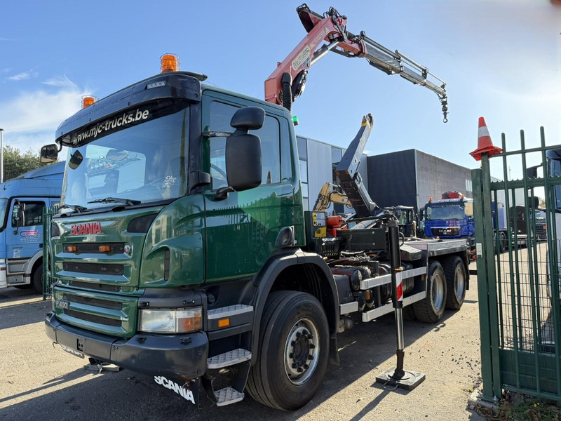Scania P400 6x4 HOOKLIFT + CRANE PALFINGER PK9001 EH - RETARDER - 5/6F + ROTATOR + RADIO - WB 3m90 - EURO 5 - HUB REDUCTION / SPRING - BE TRUCK - Φορτηγό φόρτωσης γάντζου, Φορτηγό με γερανό: φωτογραφία 4 Scania P400 6x4 HOOKLIFT + CRANE PALFINGER PK9001 EH - RETARDER - 5/6F + ROTATOR + RADIO - WB 3m90 - EURO 5 - HUB REDUCTION / SPRING - BE TRUCK - Φορτηγό φόρτωσης γάντζου, Φορτηγό με γερανό: φωτογραφία 4