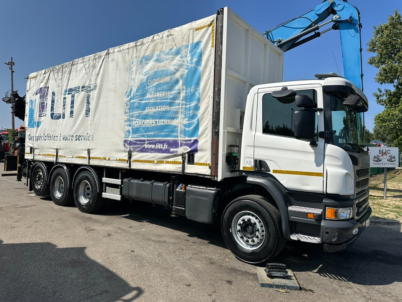Scania P410 8x4 TRIDEM PRITSCHE PLANE + KRAN HIAB 244 EP-4 HIDUO - RETARDER - LIFT + STEERING AXLE - *327.000km* - RADIO - Φορτηγό μουσαμάς, Φορτηγό με γερανό: φωτογραφία 3 Scania P410 8x4 TRIDEM PRITSCHE PLANE + KRAN HIAB 244 EP-4 HIDUO - RETARDER - LIFT + STEERING AXLE - *327.000km* - RADIO - Φορτηγό μουσαμάς, Φορτηγό με γερανό: φωτογραφία 3