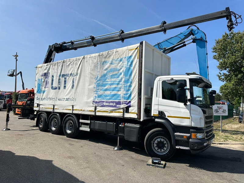Scania P410 8x4 TRIDEM PRITSCHE PLANE + KRAN HIAB 244 EP-4 HIDUO - RETARDER - LIFT + STEERING AXLE - *327.000km* - RADIO - Φορτηγό μουσαμάς, Φορτηγό με γερανό: φωτογραφία 2 Scania P410 8x4 TRIDEM PRITSCHE PLANE + KRAN HIAB 244 EP-4 HIDUO - RETARDER - LIFT + STEERING AXLE - *327.000km* - RADIO - Φορτηγό μουσαμάς, Φορτηγό με γερανό: φωτογραφία 2