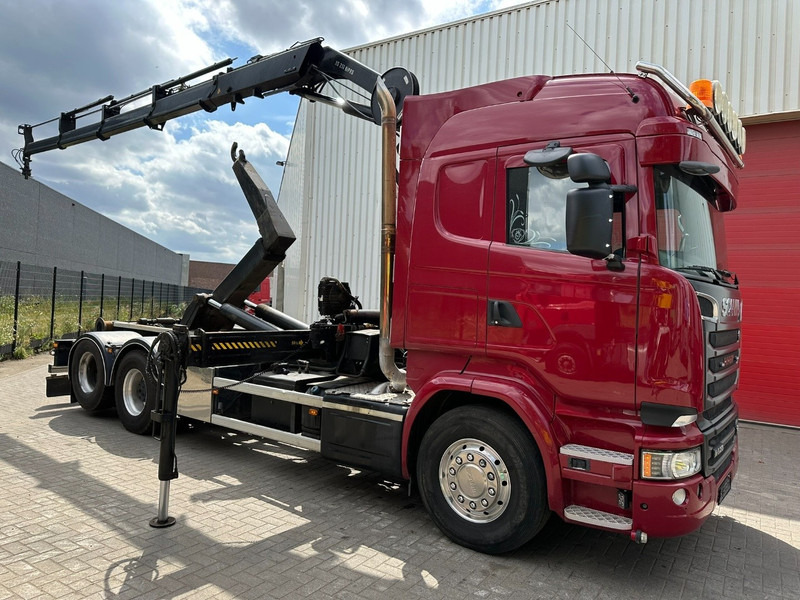 Scania R580 6X2 V8 HOOKLIFT + CRANE HIAB 211 E-4 HIPRO - ROTATOR - RETARDER - RADIO - NL TRUCK - Φορτηγό φόρτωσης γάντζου, Φορτηγό με γερανό: φωτογραφία 1 Scania R580 6X2 V8 HOOKLIFT + CRANE HIAB 211 E-4 HIPRO - ROTATOR - RETARDER - RADIO - NL TRUCK - Φορτηγό φόρτωσης γάντζου, Φορτηγό με γερανό: φωτογραφία 1