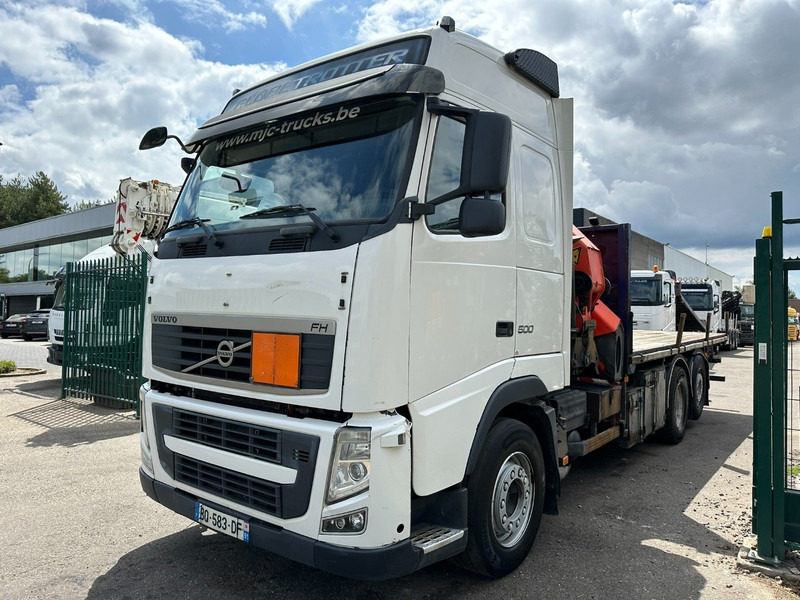 Volvo FH 500 6X2 PRITSCHE + KRAN PALFINGER PK50002 E 6x - RETARDER - PLATFORM 6m20 - TWISTLOCKS 20' - 561.000km - EURO 5 - Φορτηγό με ανοιχτή καρότσα, Φορτηγό με γερανό: φωτογραφία 4 Volvo FH 500 6X2 PRITSCHE + KRAN PALFINGER PK50002 E 6x - RETARDER - PLATFORM 6m20 - TWISTLOCKS 20' - 561.000km - EURO 5 - Φορτηγό με ανοιχτή καρότσα, Φορτηγό με γερανό: φωτογραφία 4