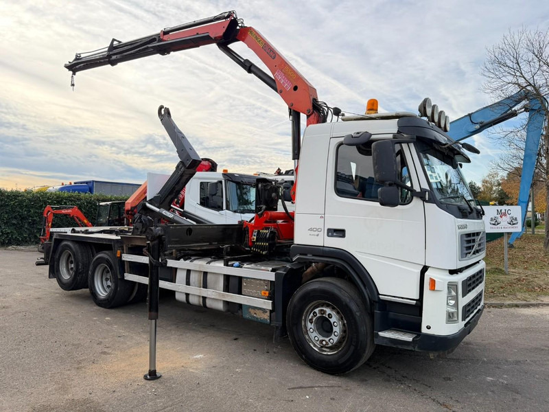 Volvo FM 400 6x2 HOOKLIFT + CRANE PALFINGER PK 15500 B (2x) - 5/6 F - MANUAL - EURO 4 - BE TRUCK - Φορτηγό φόρτωσης γάντζου, Φορτηγό με γερανό: φωτογραφία 1 Volvo FM 400 6x2 HOOKLIFT + CRANE PALFINGER PK 15500 B (2x) - 5/6 F - MANUAL - EURO 4 - BE TRUCK - Φορτηγό φόρτωσης γάντζου, Φορτηγό με γερανό: φωτογραφία 1