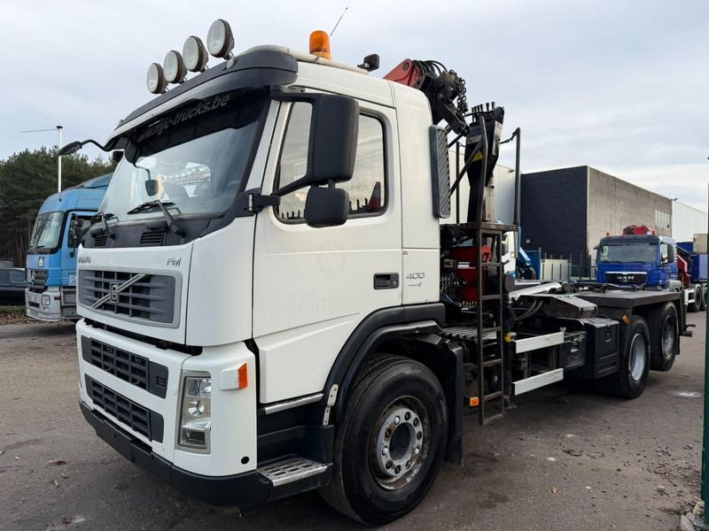Volvo FM 400 6x2 HOOKLIFT + CRANE PALFINGER PK 15500 B (2x) - 5/6 F - MANUAL - EURO 4 - BE TRUCK - Φορτηγό φόρτωσης γάντζου, Φορτηγό με γερανό: φωτογραφία 4 Volvo FM 400 6x2 HOOKLIFT + CRANE PALFINGER PK 15500 B (2x) - 5/6 F - MANUAL - EURO 4 - BE TRUCK - Φορτηγό φόρτωσης γάντζου, Φορτηγό με γερανό: φωτογραφία 4