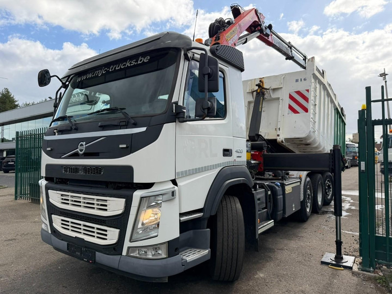Volvo FM 420 8x2 HOOKLIFT + CRANE PALFINGER PK19.001 SLD B - *294.000km* - EURO 6 - LIFT + STEERING AXLE - I SHIFT - BE TRUCK - Φορτηγό φόρτωσης γάντζου, Φορτηγό με γερανό: φωτογραφία 3 Volvo FM 420 8x2 HOOKLIFT + CRANE PALFINGER PK19.001 SLD B - *294.000km* - EURO 6 - LIFT + STEERING AXLE - I SHIFT - BE TRUCK - Φορτηγό φόρτωσης γάντζου, Φορτηγό με γερανό: φωτογραφία 3