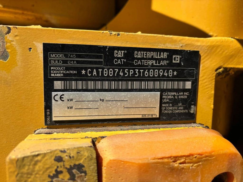 Cat 745 04A - Αρθρωτό φορτηγό: φωτογραφία 4 Cat 745 04A - Αρθρωτό φορτηγό: φωτογραφία 4