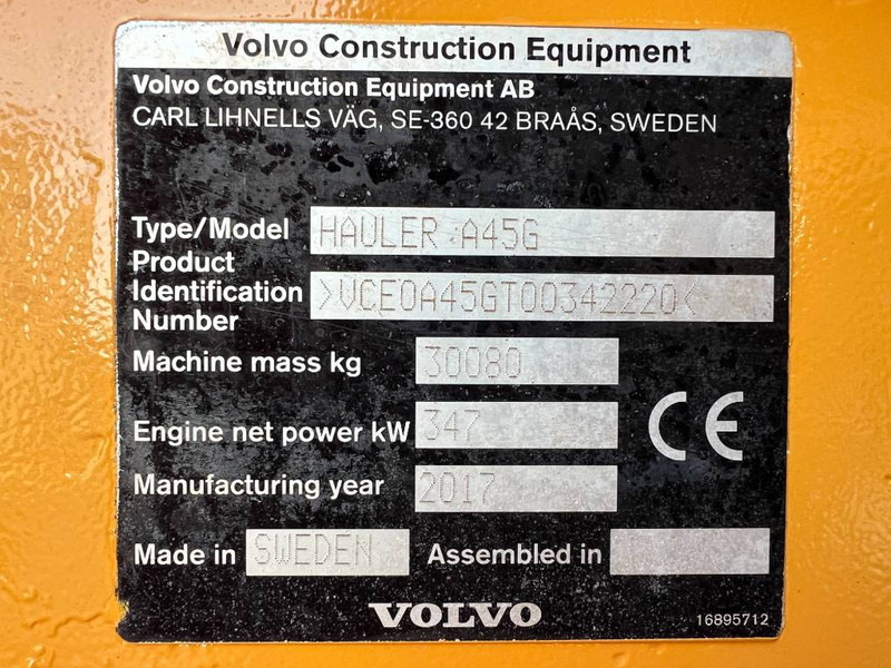 Αρθρωτό φορτηγό Volvo A45G: φωτογραφία 8