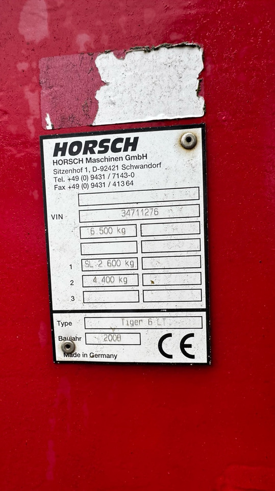 Horsch Tiger 6 LT in top Zustand - Καλλιεργητής: φωτογραφία 2 Horsch Tiger 6 LT in top Zustand - Καλλιεργητής: φωτογραφία 2
