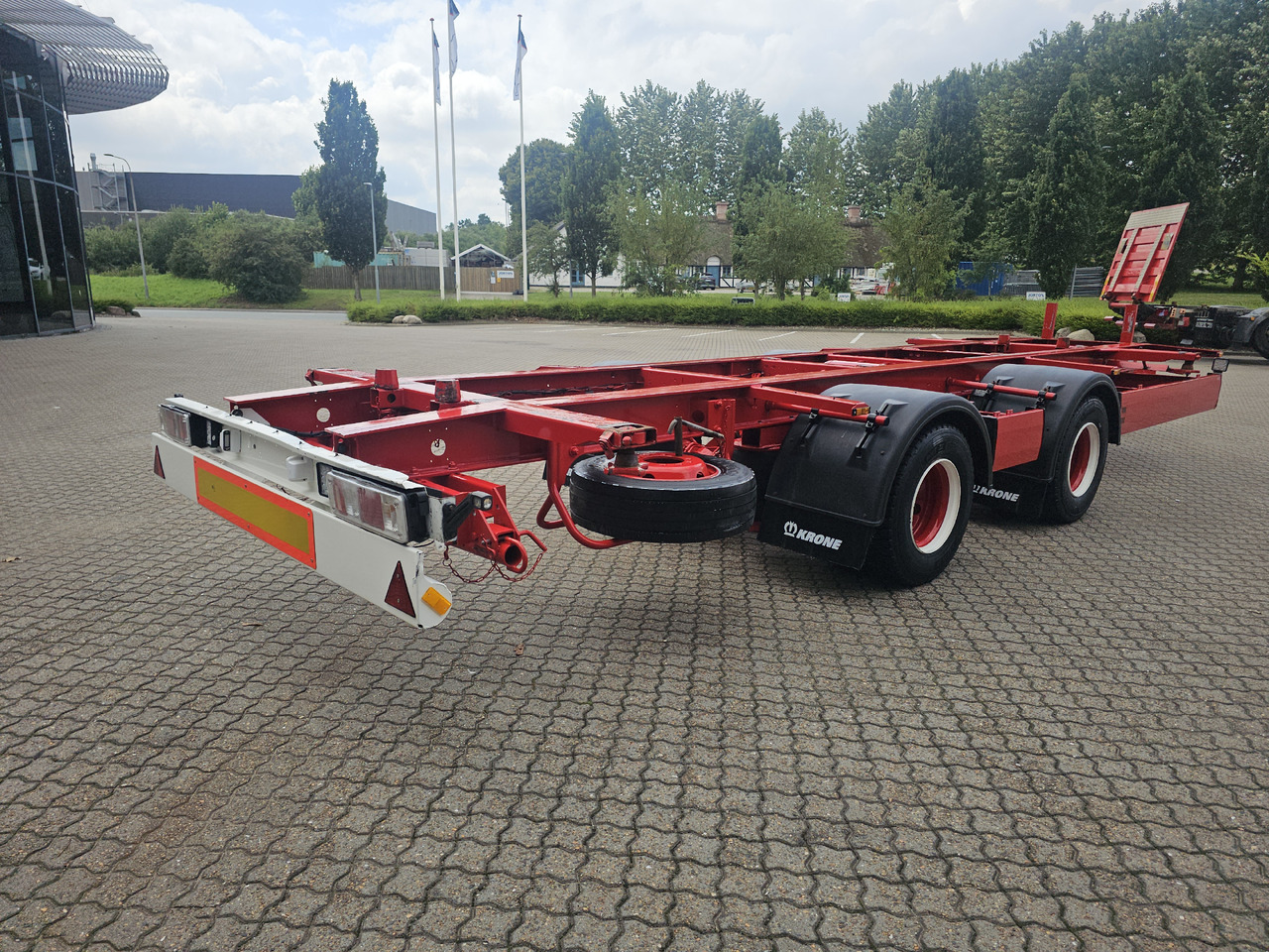 Krone 2 Aksl. Kærre - Ρυμούλκα μεταφοράς εμπορευματοκιβωτίων/ Κινητό αμάξωμα: φωτογραφία 4 Krone 2 Aksl. Kærre - Ρυμούλκα μεταφοράς εμπορευματοκιβωτίων/ Κινητό αμάξωμα: φωτογραφία 4