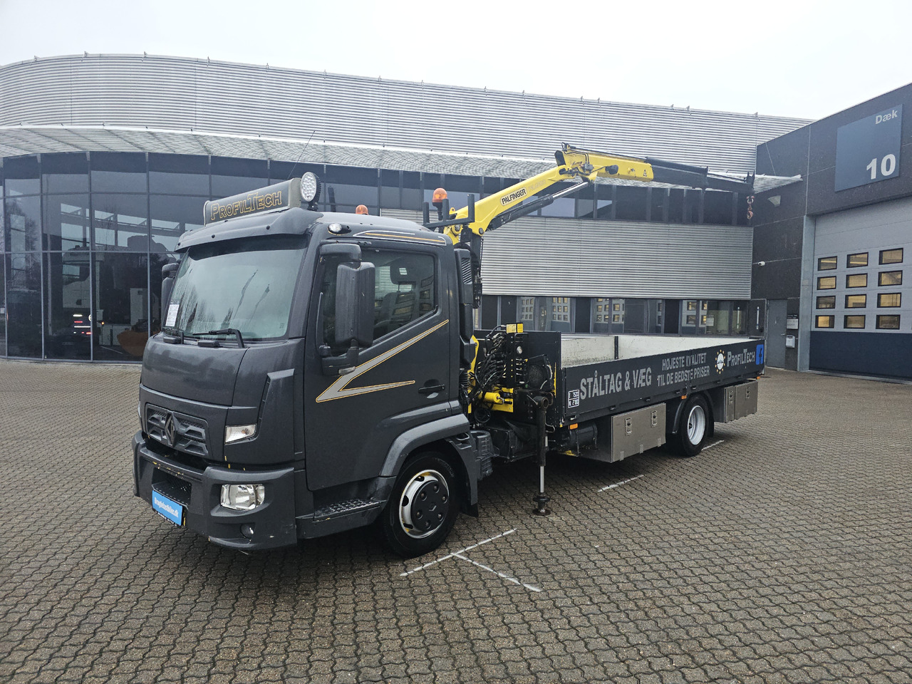 Renault D-Serie - Φορτηγό με ανοιχτή καρότσα, Φορτηγό με γερανό: φωτογραφία 1 Renault D-Serie - Φορτηγό με ανοιχτή καρότσα, Φορτηγό με γερανό: φωτογραφία 1