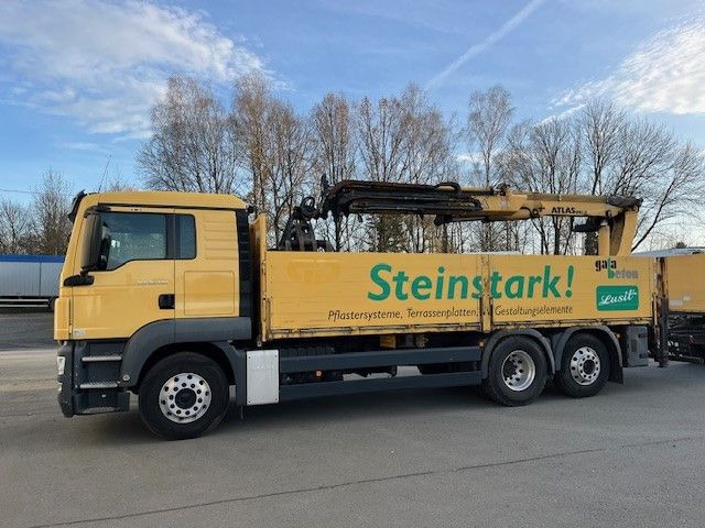 MAN TGS 26.400 Baustoff LKW mit Ladekran Atlas 210.2 - Φορτηγό με γερανό, Φορτηγό με ανοιχτή καρότσα: φωτογραφία 3 MAN TGS 26.400 Baustoff LKW mit Ladekran Atlas 210.2 - Φορτηγό με γερανό, Φορτηγό με ανοιχτή καρότσα: φωτογραφία 3