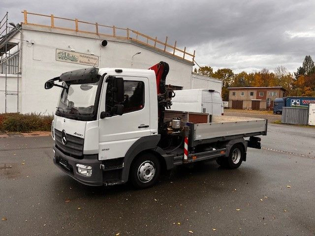 Mercedes-Benz Atego 818 mit Ladekran - Φορτηγό με γερανό: φωτογραφία 1 Mercedes-Benz Atego 818 mit Ladekran - Φορτηγό με γερανό: φωτογραφία 1