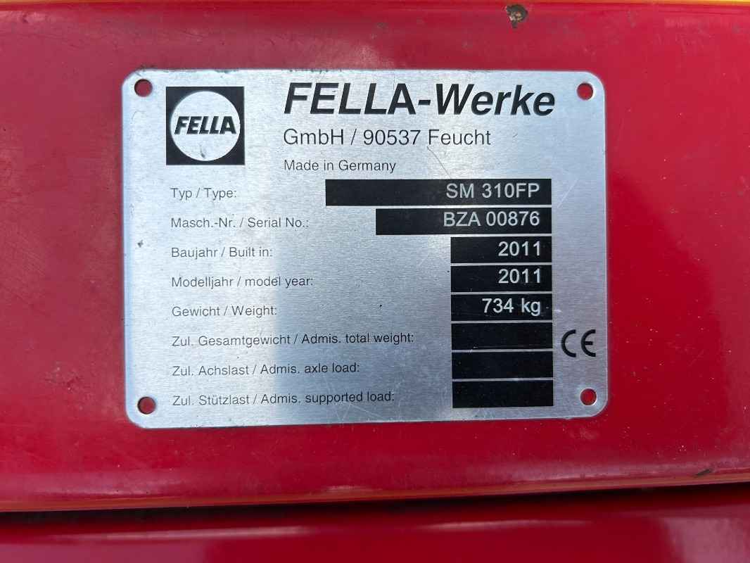 Fella SM 310 FP - Χορτοκοπτικό: φωτογραφία 4 Fella SM 310 FP - Χορτοκοπτικό: φωτογραφία 4